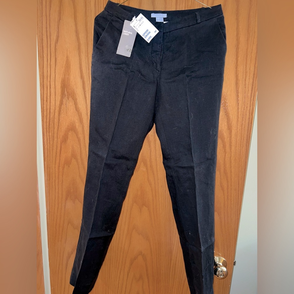 NWT H&M Natural Linen Pants / slacks